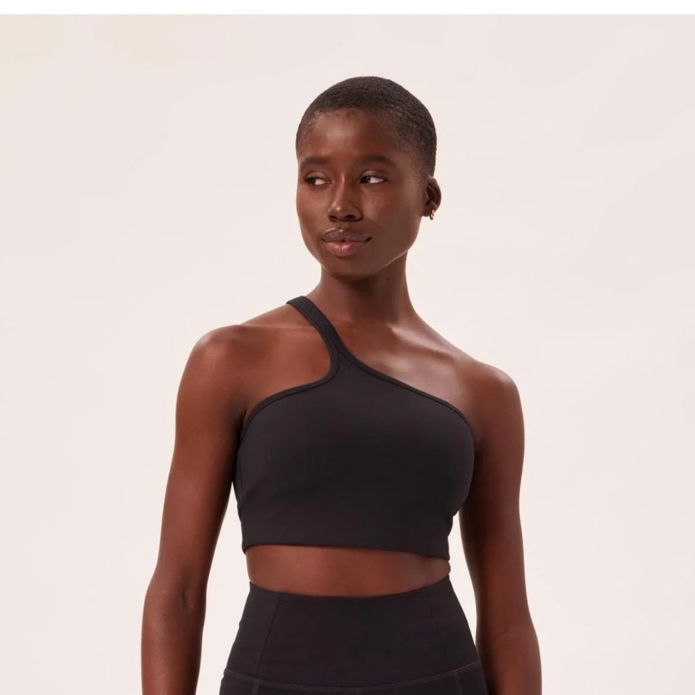 Benny Asymmetrical Sports Bra black Size S